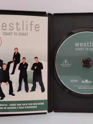 Westlife Coast to Coast Up Close & Personal DVD like new, collectible