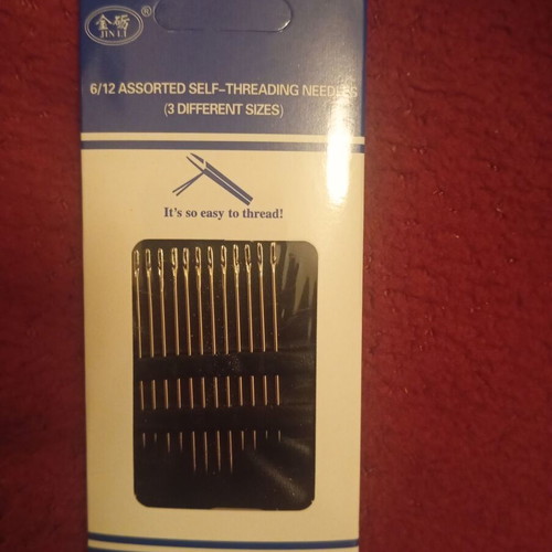 Sewing needles with side opening new, set of 12 pieces