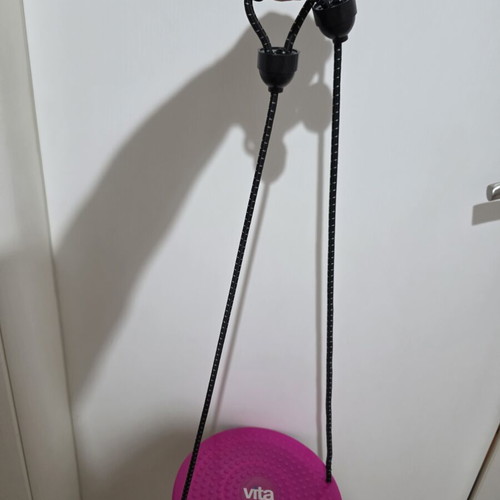 Gym equipment like new, pink rotating body exerciser