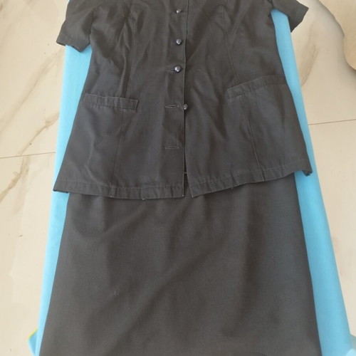 Classic women's black suit set 2 pcs used, size L