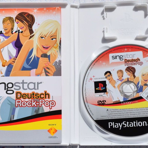 Singstar Deutsch Rock-Pop PS2 used karaoke game