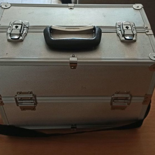 Aesthetic case used, professional makeup storage