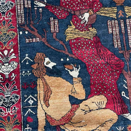 Kabul silk handmade rug new, rare collectible museum-quality silk