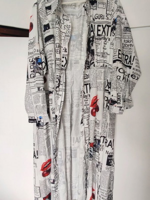 Shein shirt 4XL like new, white multicolor