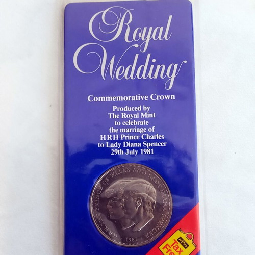 Commemorative coin of the British Royal Mint 1981 new for Charles & Diana wedding