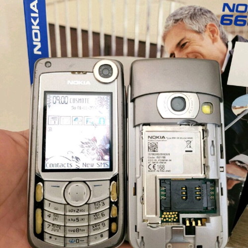 Nokia 6680 used, set of 2 phones without battery and charger