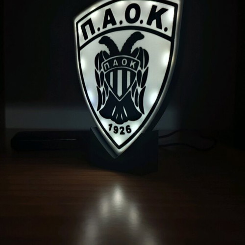 PAOK light sign new with led and usb cable