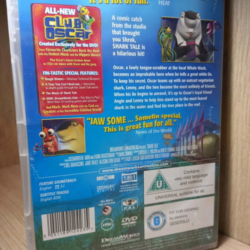 Shark Tale DVD used with English subtitles
