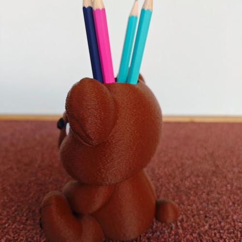 Pencil holder angry bear new