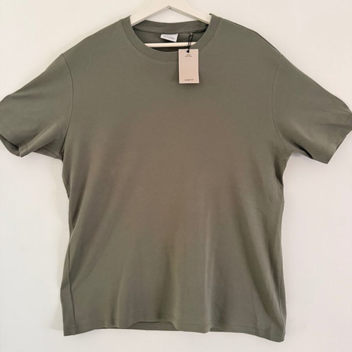 T-Shirt 100% Cotton Slim Fit Green Size XL