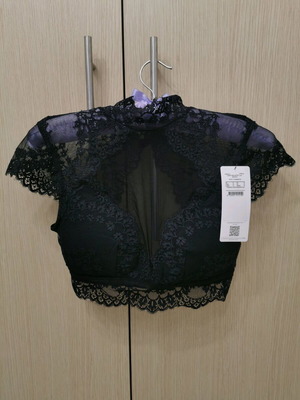 Hunkemoller Daisy Lace Bralette new, black with padding