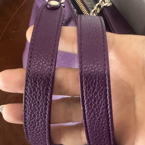 Furla Tote bag like new with chain handles purple