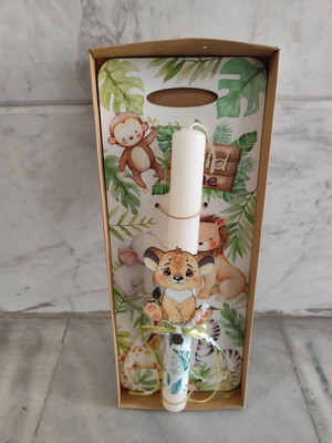 Children's Easter candle «Jungle» packaged new