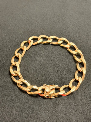 14K gold bracelet chain, 25g, 0.8mm