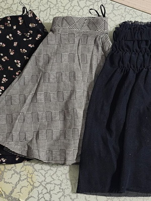 Girls' skirts set of 3 like new, ages 8-10