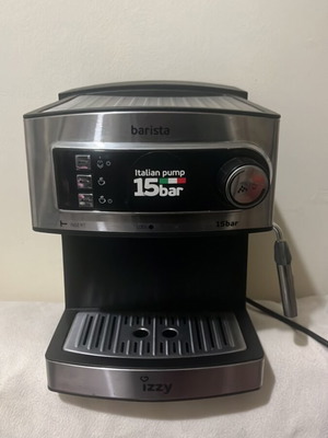 Izzy espresso coffee maker inox 15 bar 1.6 Lt like new
