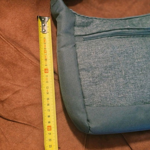 Passenger men's shoulder bag with RFID anti-theft protection, grey