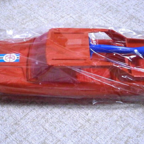 Benzinakatos speedboat toy new, Greek, plastic, vintage