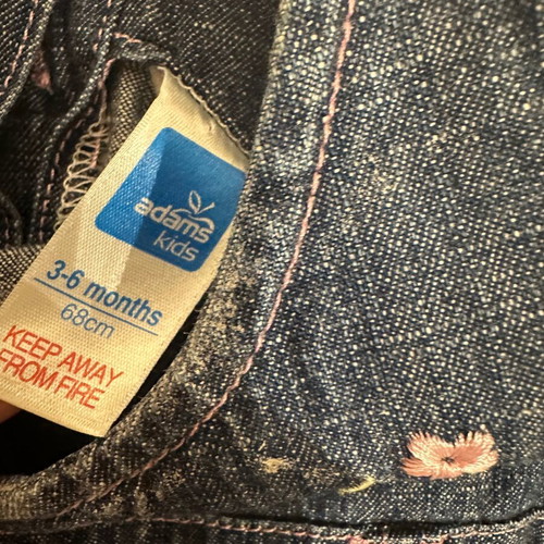 Baby dress new, soft denim for girl 3-6 months