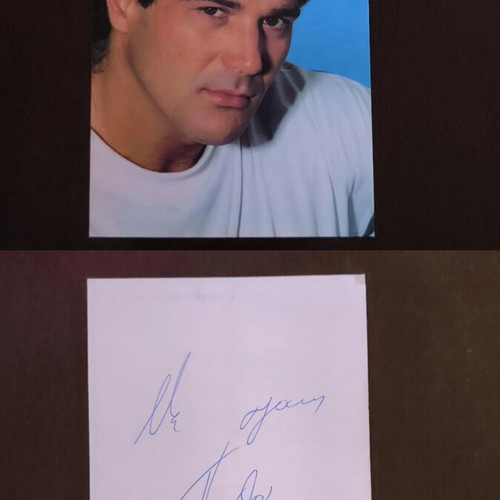 Autograph of actor Pavlos Evangelopoulos used