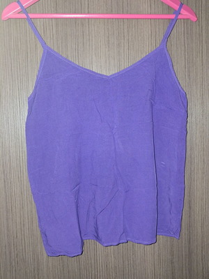 Sinsay purple top with straps like new, size M