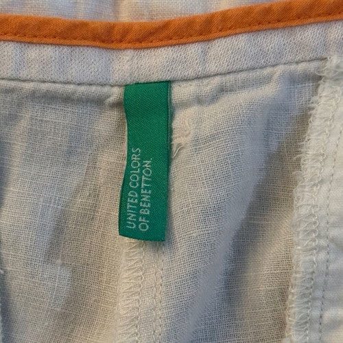 Linen pants Benetton like new, beige, size M 38 10