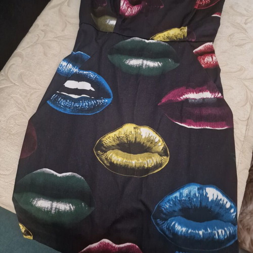Miss Sixty women's dress new with tags, size S, pop-art lip print