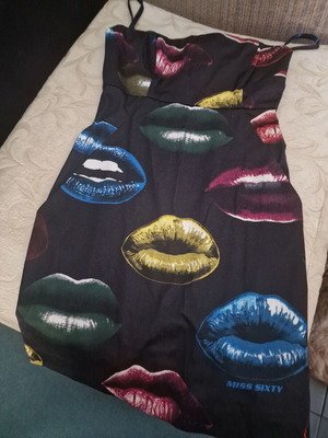 Miss Sixty women's dress new with tags, size S, pop-art lip print