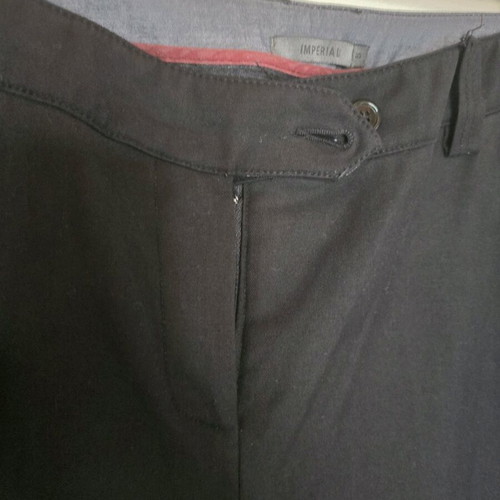 Black fabric pants straight fit size S used
