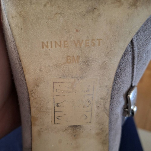 Nine West gray ankle boots used with zipper, size 38