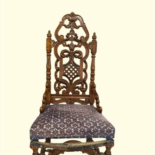 Neo-Baroque wooden chairs set of 2 used, 1890-1920
