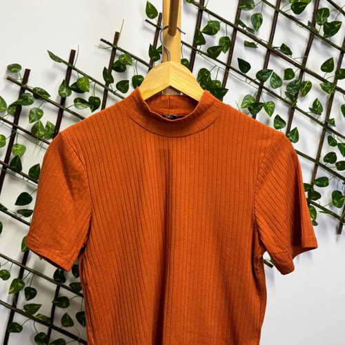 Orange blouse like new, size L