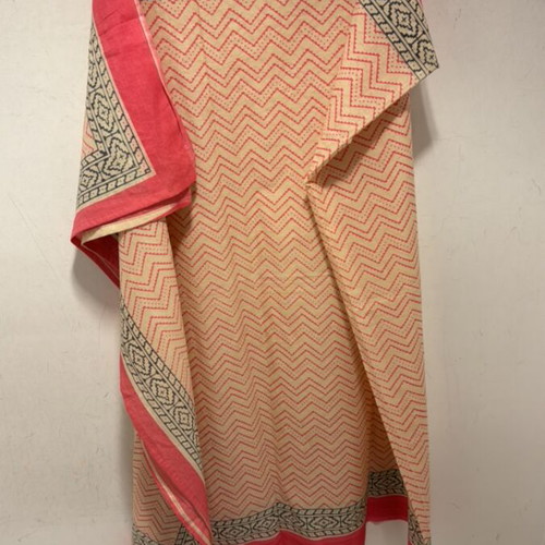 Women's pareo 100% cotton new, beige and blue