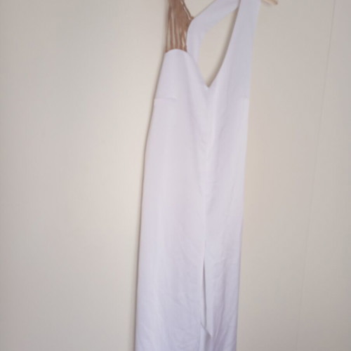 The Knls Medium Satin One-Piece Jumpsuit Like New, White