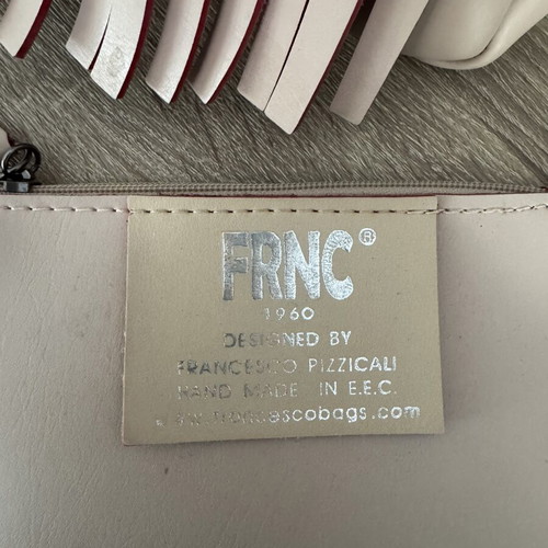 FRNC leather backpack like new, beige