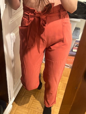 Zara women's pants like new, coral, size XS