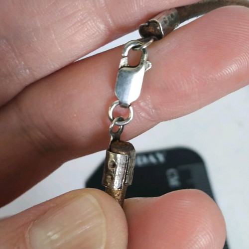 Silver large handmade pendant gold plated like new
