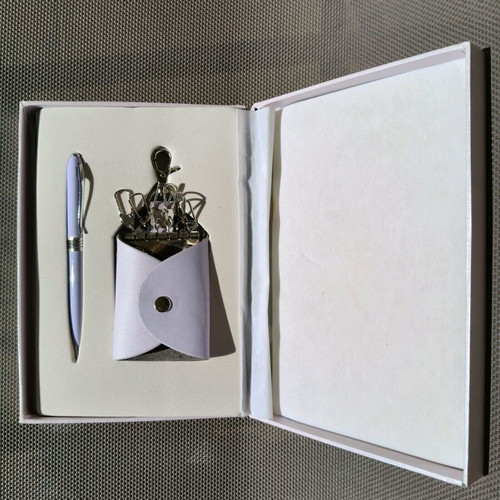 Gift set pen and key holder new in lilac color