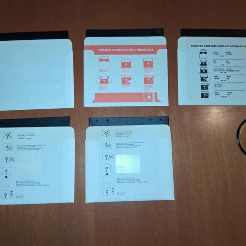 5.25-inch floppy disks used, pack of 5