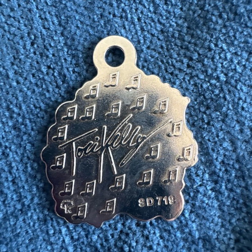 Metal charms like new for keychain or necklace, owl and girl