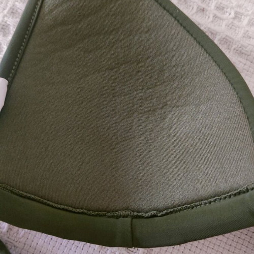 Khaki bikini set like new, medium top and small bottom