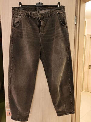 MAT Fashion plus size ανδρικό τζιν παντελόνι σε γκρι, μέγεθος L