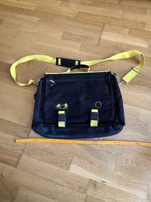 Τσάντα messenger laptop μεταχειρισμένη με κέντημα Ευρωπαϊκής Ένωσης