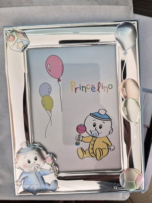 Princelino children's frame new with baby decor 925o