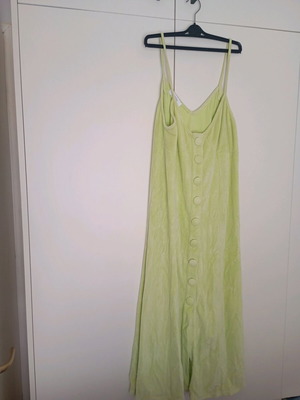 Arpyes velvet dress small medium like new, green and yellow