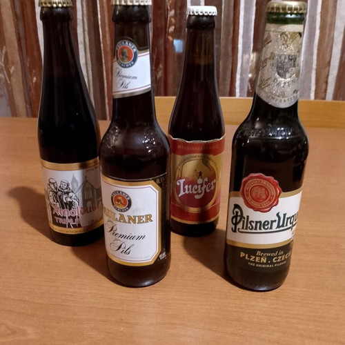 Beer bottles for collection