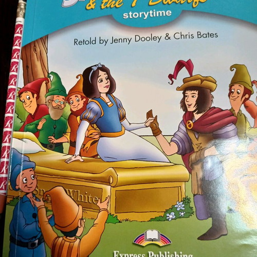 Snow White and the 7 Dwarfs children's book used, Greek
