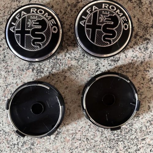 Alfa Romeo wheel logo caps full set 4 pieces new 60mm