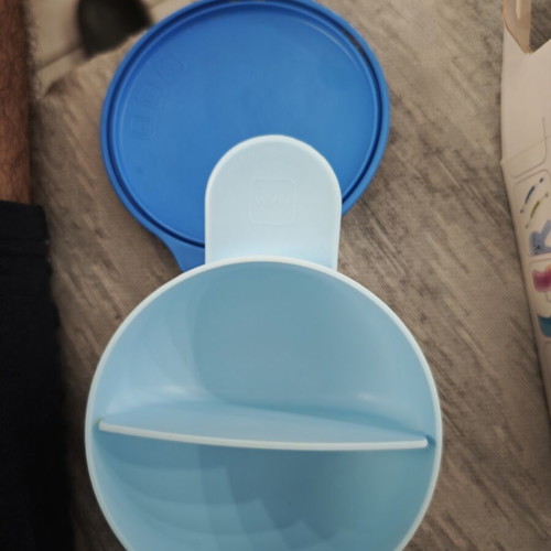 Mam baby feeding bowl, plastic, blue