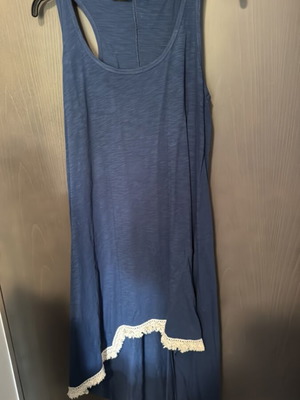 Asymmetric Blue Blouse Like New, Size XXL